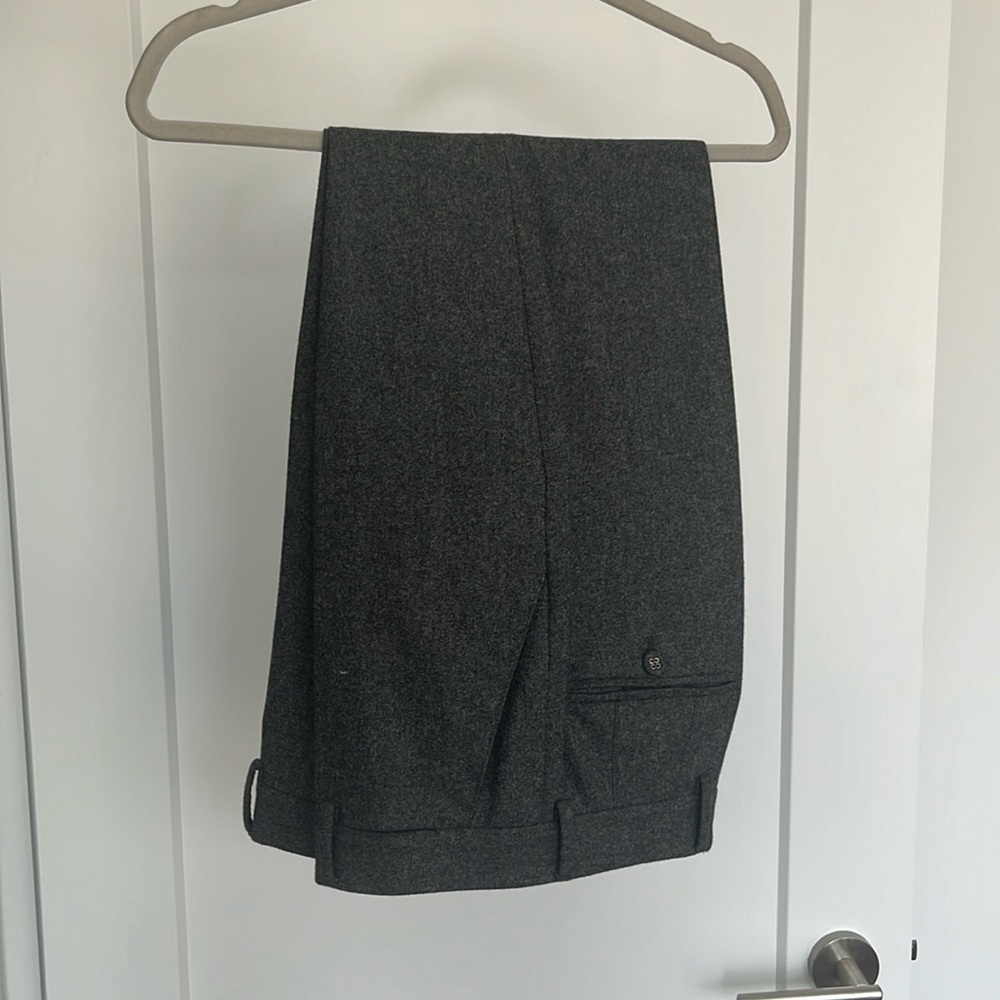 Grey flannel dress pants